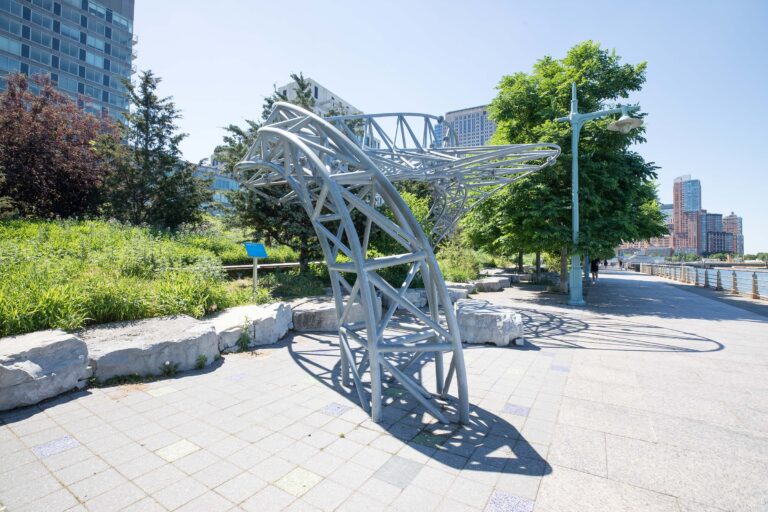 The Serpentine Structures are two metal structures that twist and bend like serpents