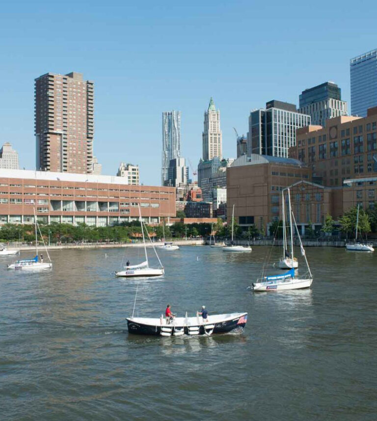 Pier 25 moored sailboats