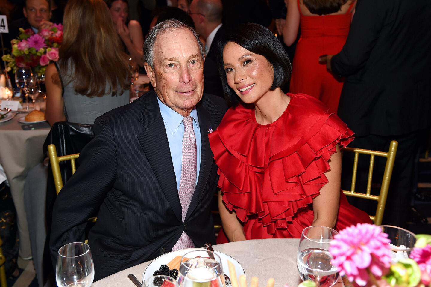 Michael Bloomberg and Lucy Lui