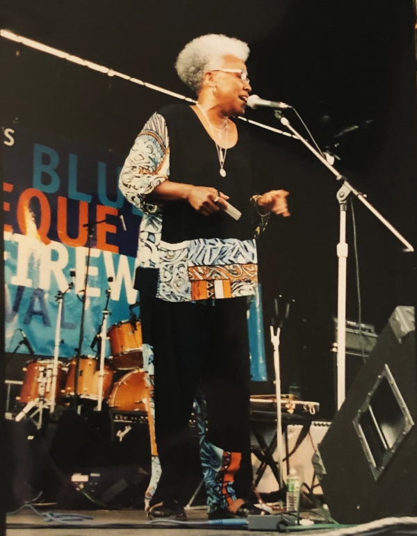 Odetta, queen of the blues performs at Blues BBQ in Hudson River Park