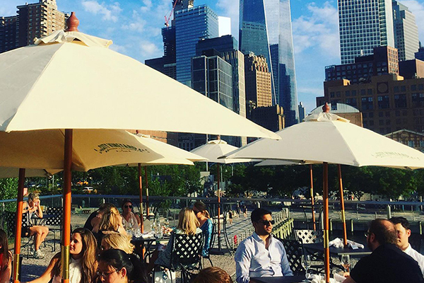 City Vineyard's rooftop area is a popular destination for New York and Park visitors