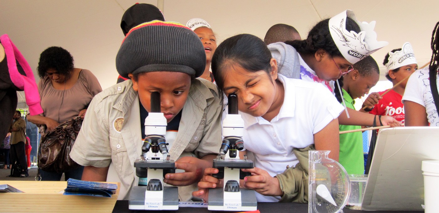Students enjoy learning about the science and nature in Hudson River Park