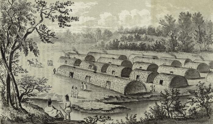 The Sapohanikan Village where the Lenepe Tribe lived in Manhattan