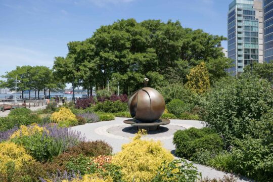 The Apple Garden has a large variety of greens and flowers blossoming in the spring