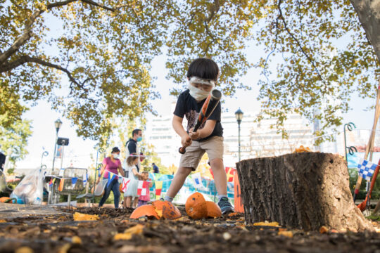 How Smashing Pumpkins and Collecting Food Scraps Builds a Greener NYC
