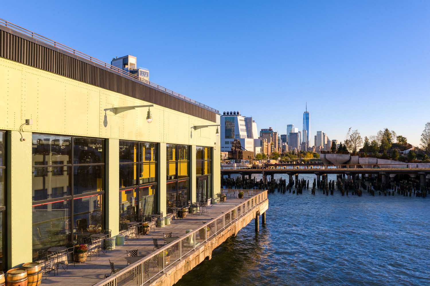 View of Pier 55 at City Winery