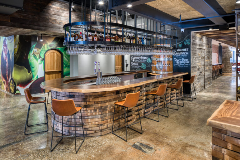 Bar and stools at City WInery