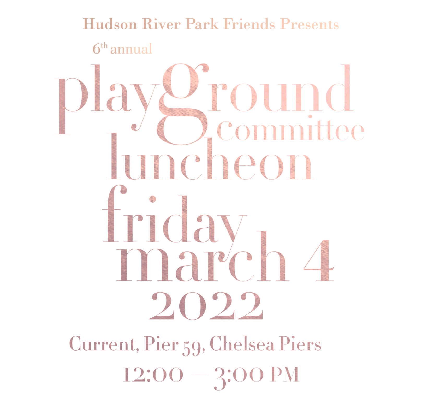 playground luncheon save the date