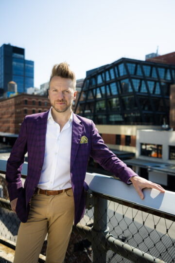 Jeffrey LeFrancois standing on the High Line