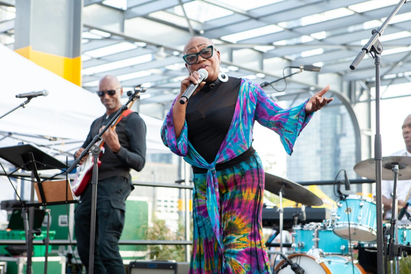 Beareather Reddy performing on the Blues BBQ Festival Second Stage