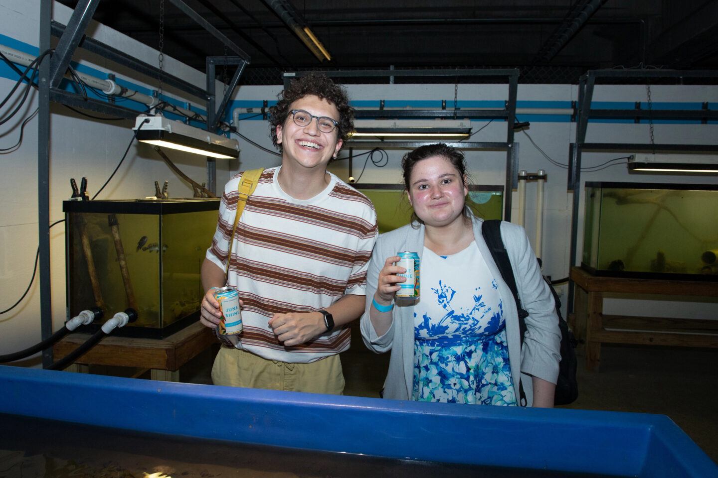 2 people at Science After Dark at Hudson River Park