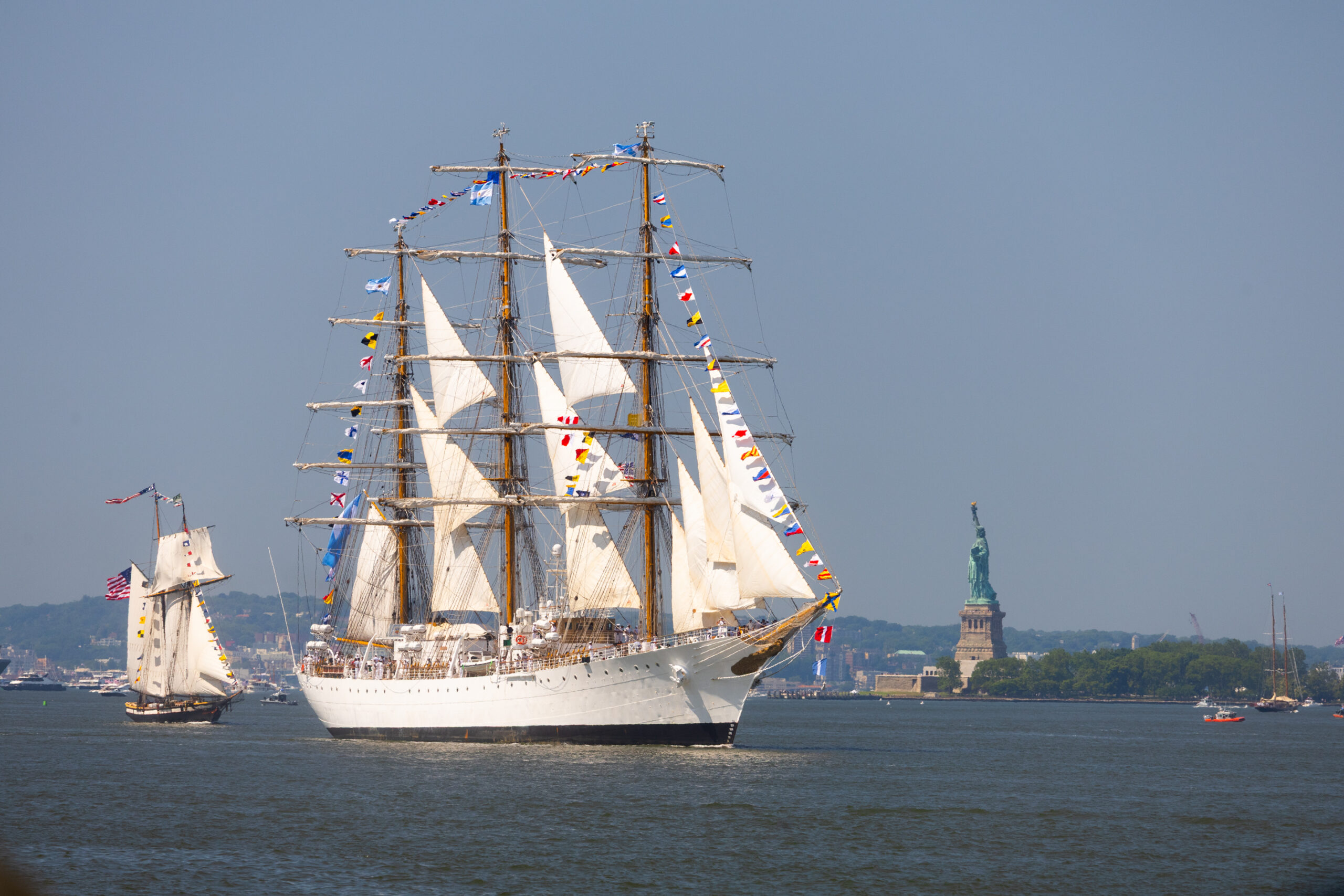 Tall ships arrive in New York Harbor